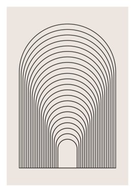 Moda soyut estetik yaratıcı minimalist sanatsal geometrik kompozisyon