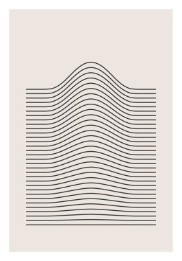 Moda soyut estetik yaratıcı minimalist sanatsal geometrik kompozisyon