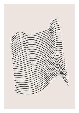 Moda soyut estetik yaratıcı minimalist sanatsal geometrik kompozisyon