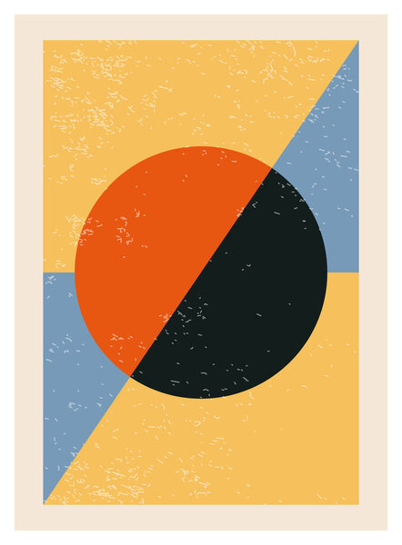 Плакат геометрического дизайна минимум 20 лет, векторный шаблон с примитивными формами