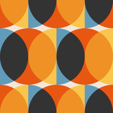 Soyut yaratıcı geometrik kompozisyona sahip modaya uygun minimalist kusursuz desen