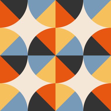 Soyut yaratıcı geometrik kompozisyona sahip modaya uygun minimalist kusursuz desen