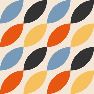 Soyut yaratıcı geometrik kompozisyona sahip modaya uygun minimalist kusursuz desen