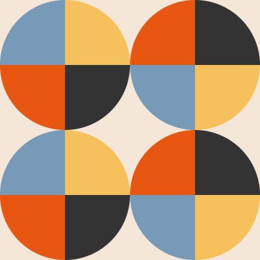 Soyut yaratıcı geometrik kompozisyona sahip modaya uygun minimalist kusursuz desen