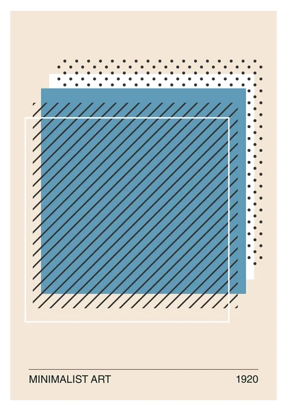 Set van minimale 20s geometrische ontwerp posters, vector template — Stockvector