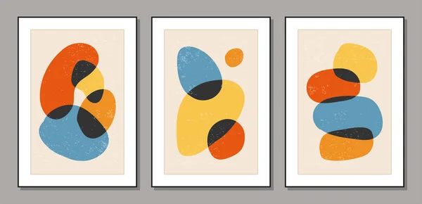 最小20個の幾何学的デザインポスター、ベクトルテンプレートのセット — ストックベクタ
