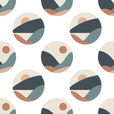 Kusursuz modaya uygun minimalist manzara soyut modern tasarım.