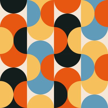 Soyut yaratıcı geometrik kompozisyona sahip modaya uygun minimalist kusursuz desen