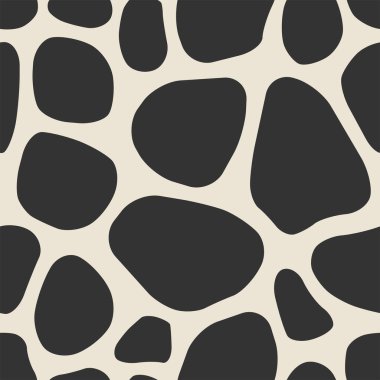 Soyut doğa unsurlarına sahip şirin, modaya uygun, dikdörtgen desensiz şekil lekeleri, basit düz stil vektör illüstrasyonları, ambalaj kağıdı, duvar kağıdı, kumaş, fon vs.