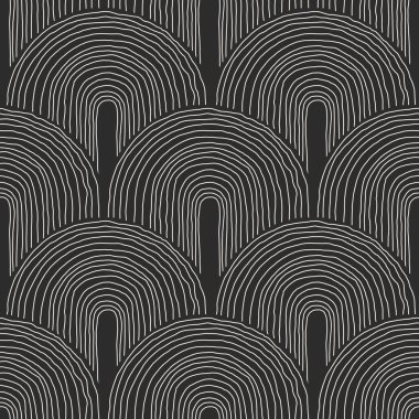 İç tasarım, duvar kâğıdı, minimal arkaplan, vektör illüstrasyonu için ideal nötr renklerde soyut sanatsal el çizimi kompozisyonu ile modaya uygun minimalist estetik desen.