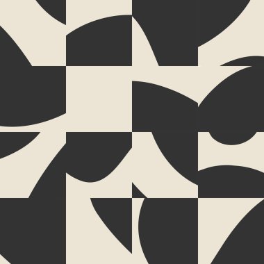 Cute trendy motley seamless pattern with abstract paper cut elements shapes, vector illustration in simple flat style, ideal for wrapping paper, wallpaper, fabrics, backdrop etc