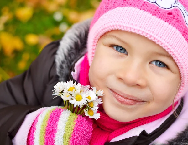 Autumn little girl — Stock Photo, Image