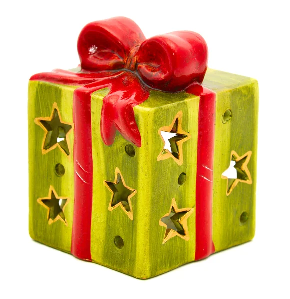 Ceramic christmas gift — Stock Photo, Image