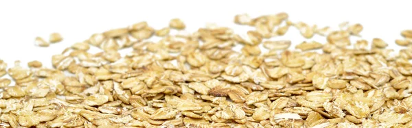 Dry oats on white background — Stock Photo, Image