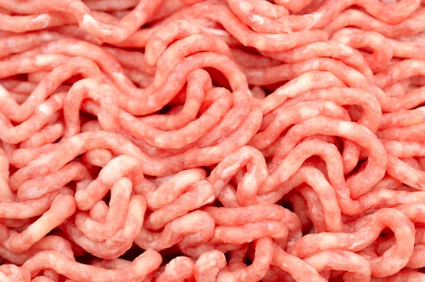 Raw minced meat closeup as background — Stock Photo, Image