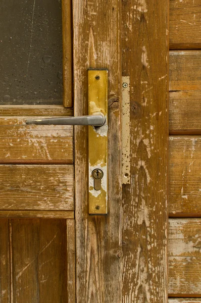 Old used door lock — Stock Photo, Image