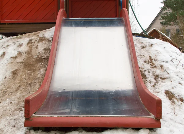 Children empty slide Stock Photo