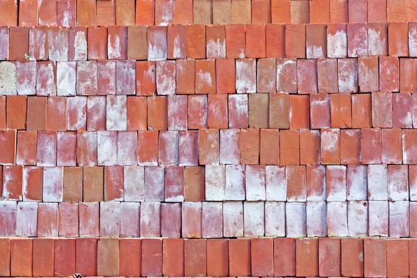 Cegły czerwonej gliny. — Zdjęcie stockowe