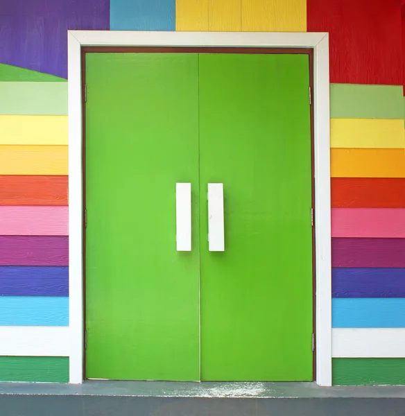 Porta colorida . — Fotografia de Stock