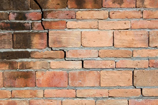 Fragmento de pared de ladrillo envejecido — Foto de Stock