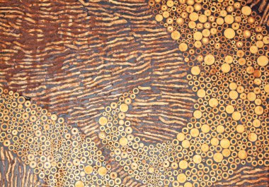 duvarlar siyah ahşap iç.