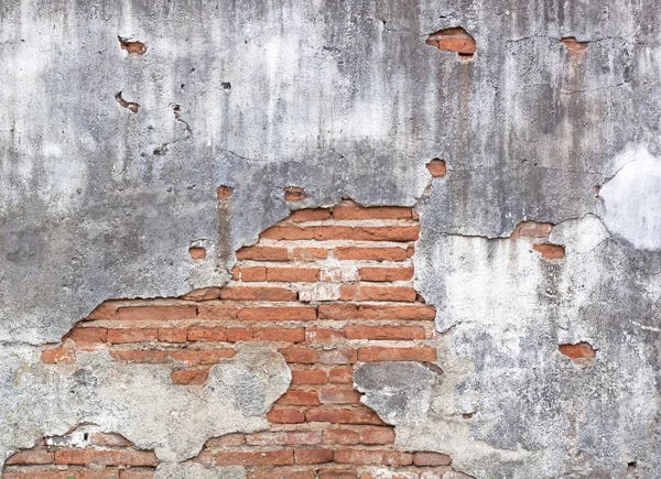 Stary mur z czerwonej cegły. — Zdjęcie stockowe