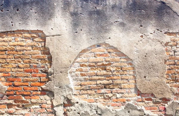 Viejo muro de ladrillo rojo. — Foto de Stock