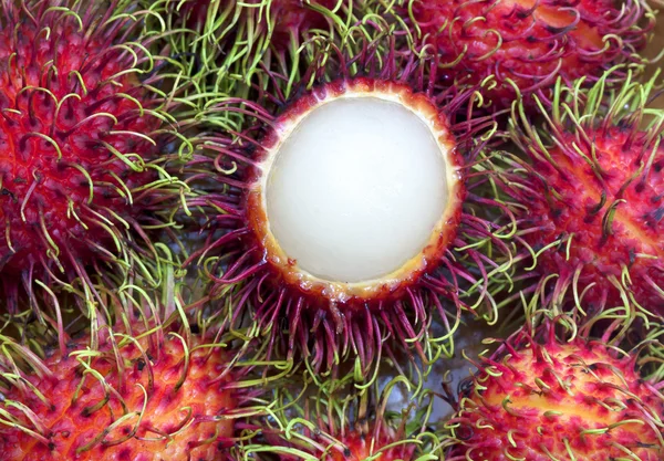 Rambutan Rambutan tropické ovoce — Stock fotografie