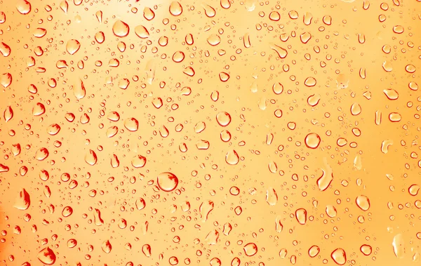 Yello water drops — Stock Photo, Image
