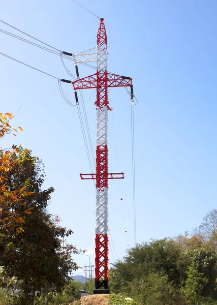 High voltage poles — Stock Photo, Image