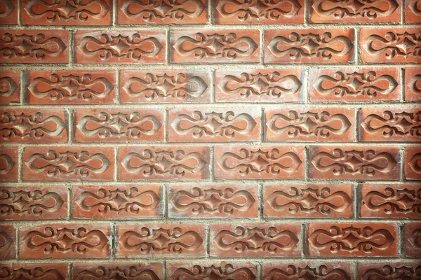 Mauer aus alten Ziegelsteinen — Stockfoto