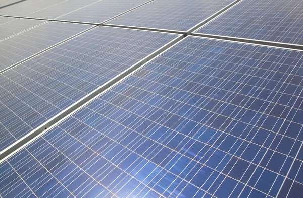Background of Blue solar panels — Stock Photo, Image