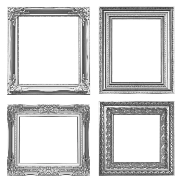 Silver picture frame — Stock Photo, Image