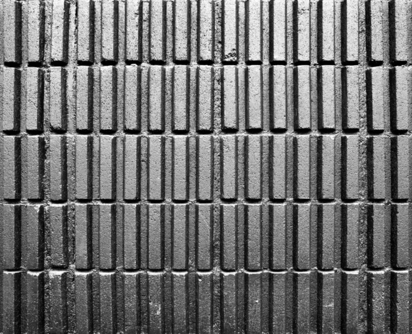 Mur bloc de ciment noir — Photo
