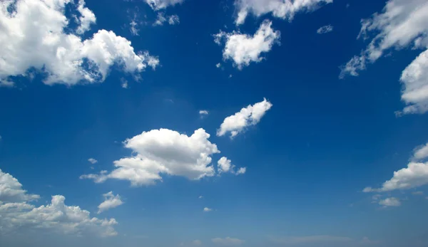 White Clouds Cumulus Floating Blue Sky Backgrounds Concept — Stock Photo, Image