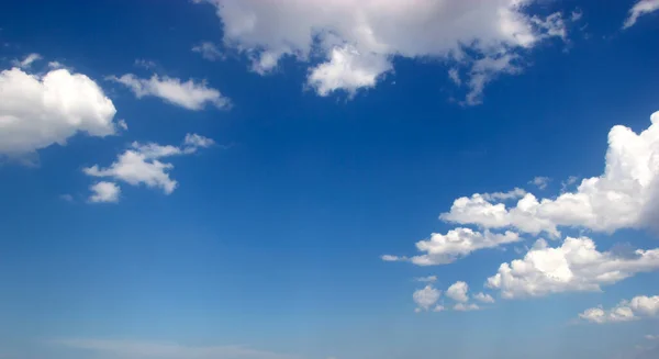 Nuvens Céu Azul Branco Natural Bonito — Fotografia de Stock