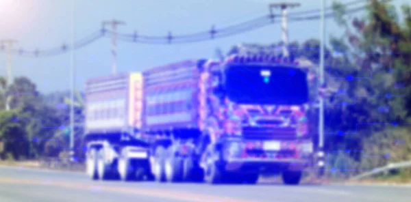 Technological Technology Land Transportation Heavy Truck — Zdjęcie stockowe