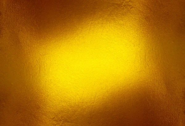 Shiny Yellow Leaf Gold Foil Texture Background — Stock Photo, Image