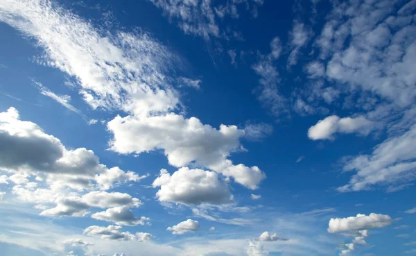 Blue Sky Clouds White Natural Beautiful — Fotografia de Stock