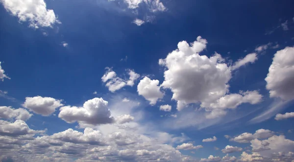 Блакитне Небо Хмари Білі Натуральні Красиві — стокове фото