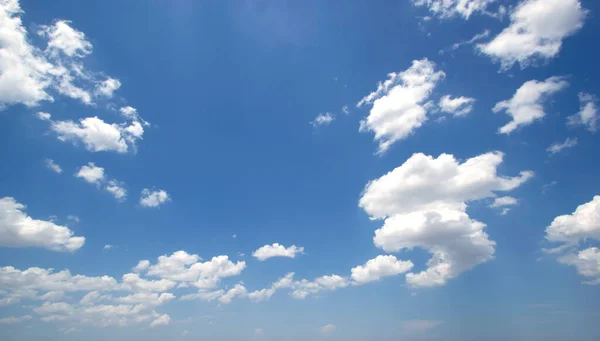 Blue Sky Clouds White Natural Beautiful — Foto Stock