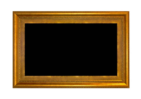 Antieke Zwart Frame Geïsoleerd Witte Achtergrond — Stockfoto