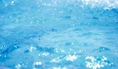 Su yüzey mavi arka plan temiz su birikintisi