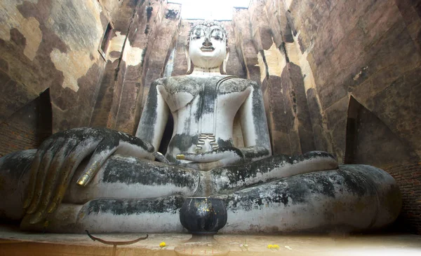 Ancient Architecture Phra Ajaan Buddha Statues Sri Chum Temple Sukhothai — Foto Stock