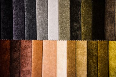 Texture of fabric in different colors