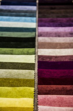 Texture of fabric in different colors
