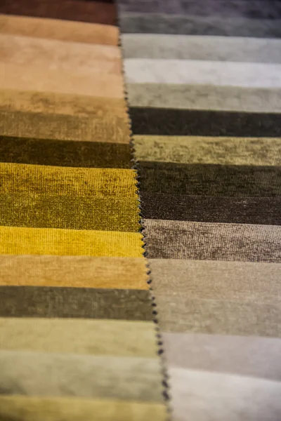 Tekstura tkanina w różnych kolorach z bliska — Zdjęcie stockowe