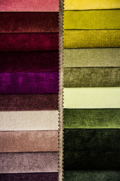 Texture di tessuto in diversi colori — Foto Stock