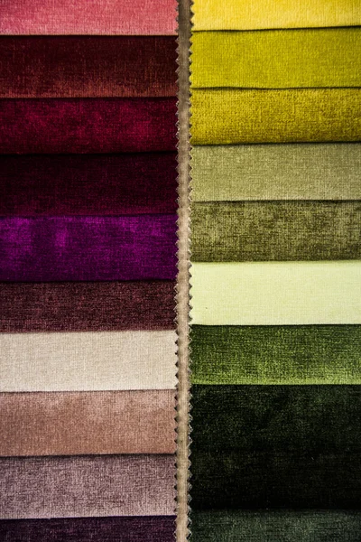 Texture du tissu en différentes couleurs — Photo