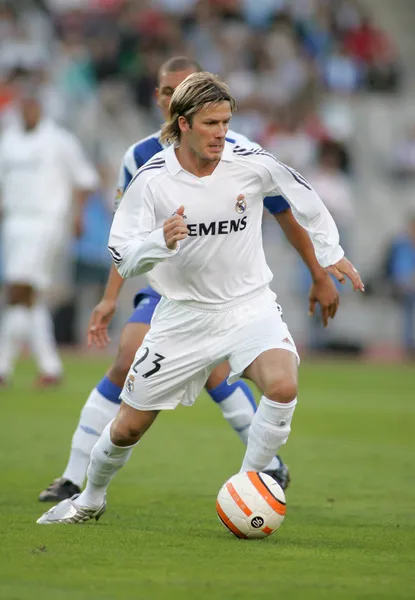 David Beckham in action — Stock Photo, Image